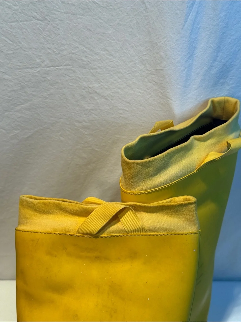 CROCS Tall Yellow Waterproof Rain Boots